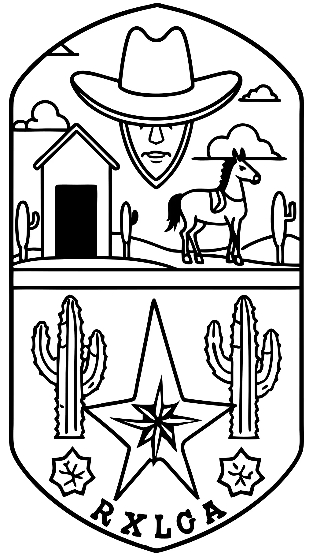 western coloring pages